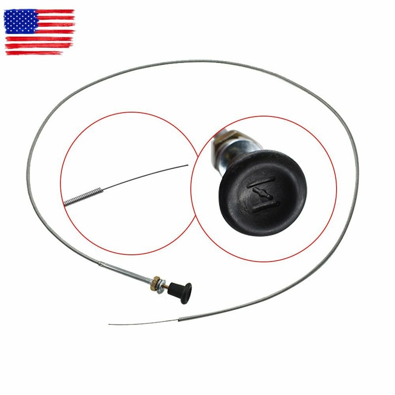 New 237 Universal Push Pull Choke Cable 63" Inner 60" Conduit 2 3/4" travel gallery