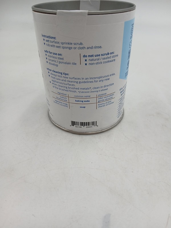 Meliora Cleaning Products Gentle Home Scrub 12oz Fragrance Free Plant Based gallery