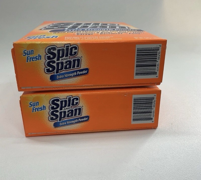 2 Spic and Span Extra Strength Powder Sun Fresh 27 OZ 1lb 11 oz NOS Discontinued gallery