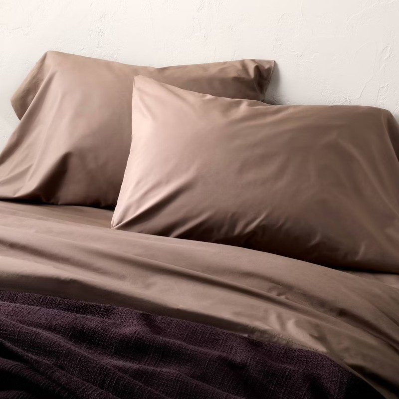400 Thread Count Percale Pillowcases - Casaluna gallery