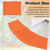 20Pack Orange Marking Flags,Writable | 15X4X5 Inch,Pvc Small Lawn Marking Flags, gallery