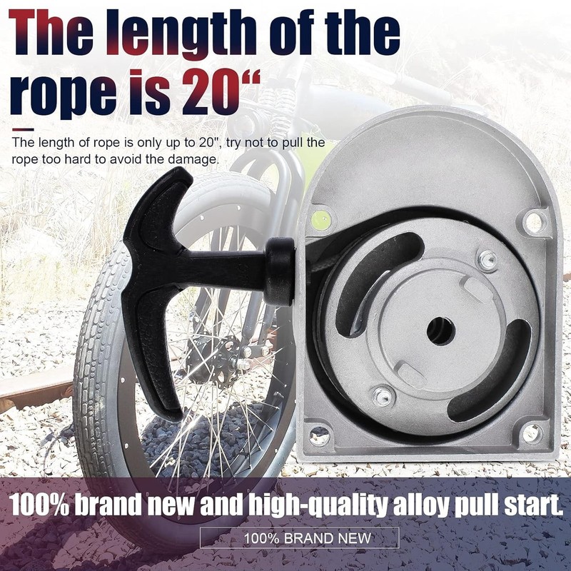 Alloy Pull Start for 49cc 50cc 60cc 66cc 70cc 80cc 2-Stroke Motorized Bike gallery