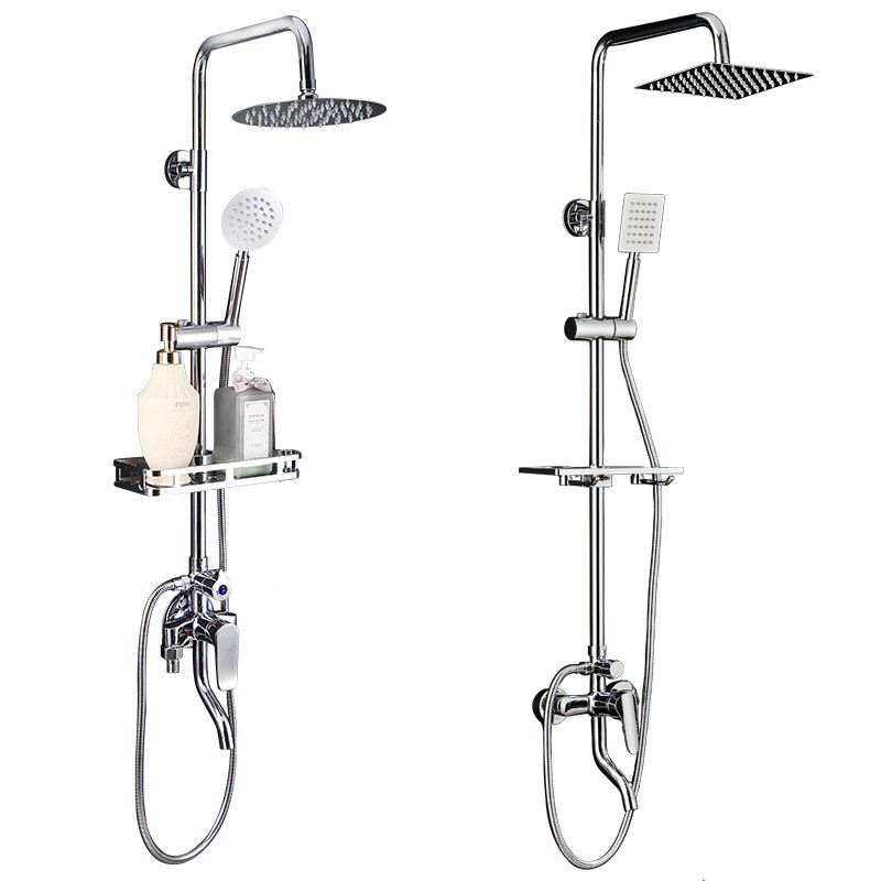 Bathroom Shower Faucet Set with Tub Spout 8"Rainfall Shower Fixture Wall Mounted gallery