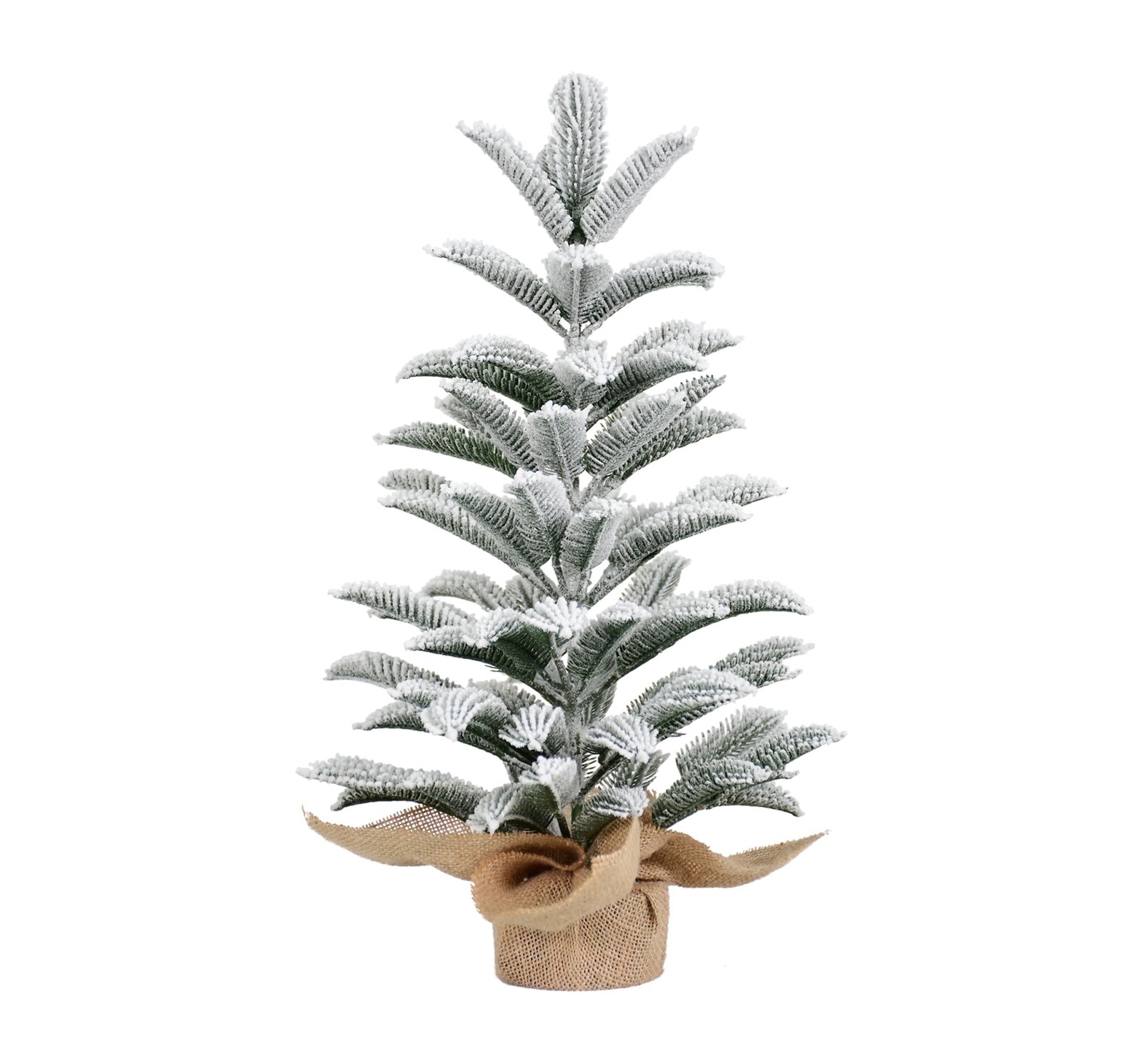2 ft Flocked Tabletop Artificial Christmas Tree Mini Small Xmas Tree Burlap Base gallery