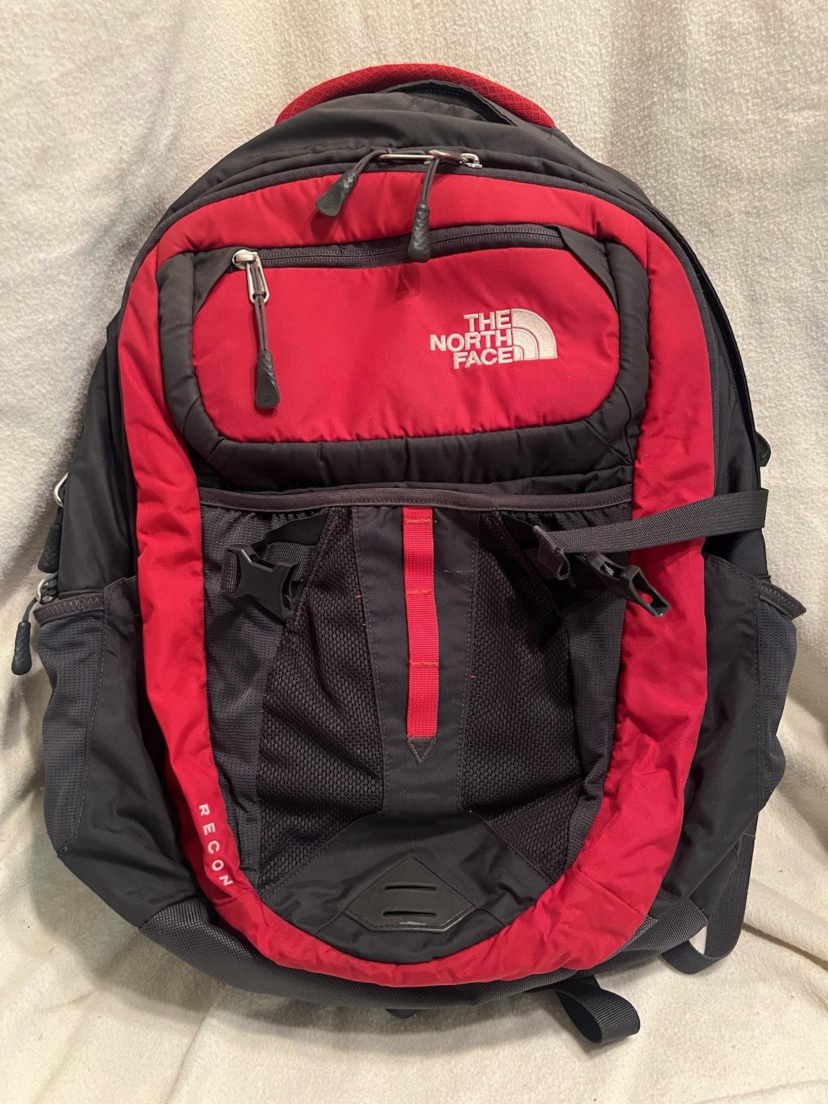The North Face Recon Red Black Backpack