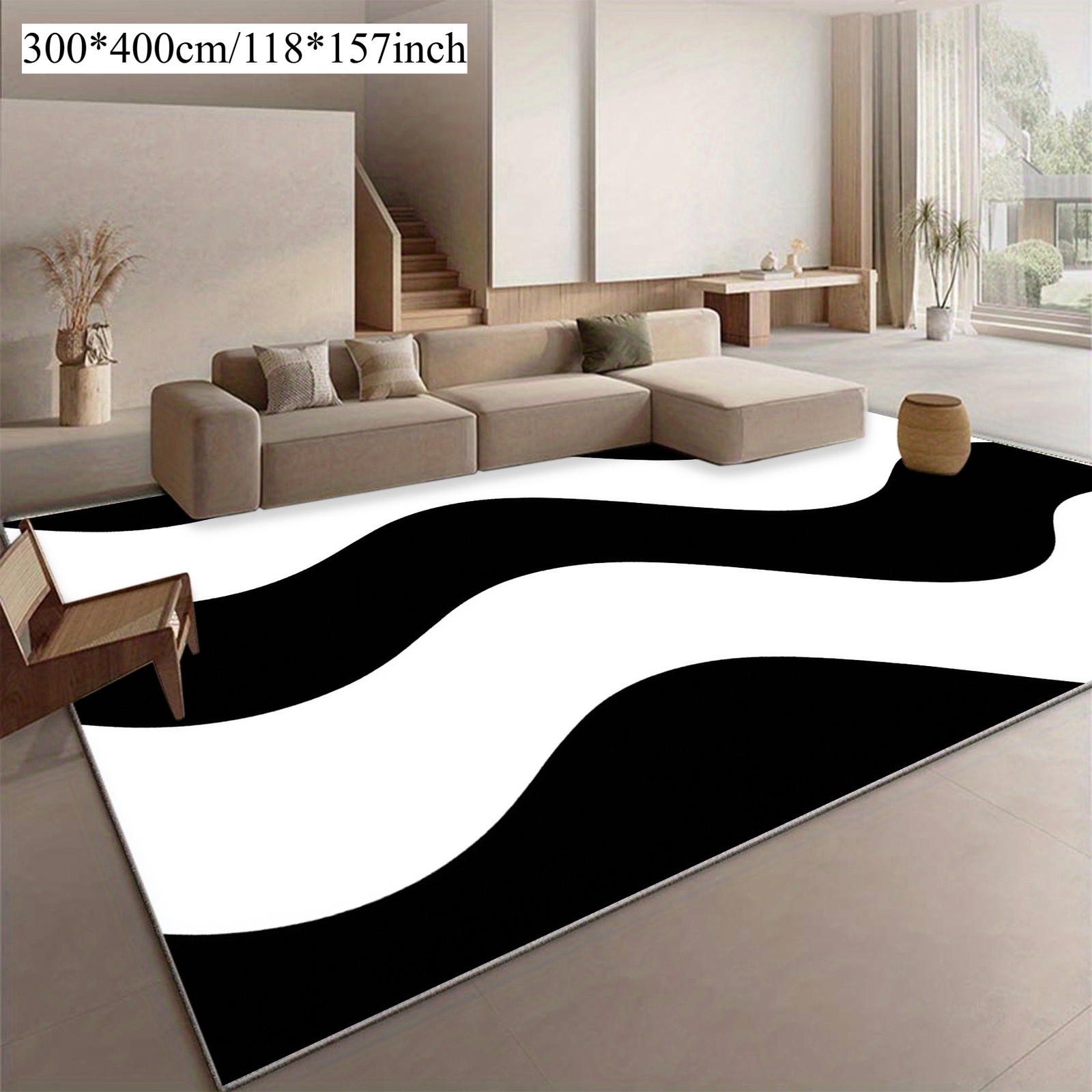 Velvet Ultra Large Area Rug 1pc 830g/Square Meter, High Quality Fabric Short Pi gallery