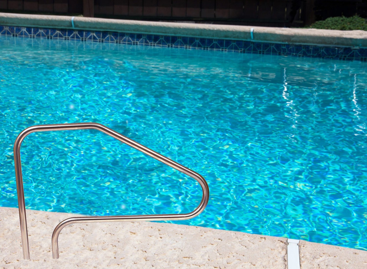 In-Ground Swimming Pool Stainless Steel Ladder Step Handrail gallery