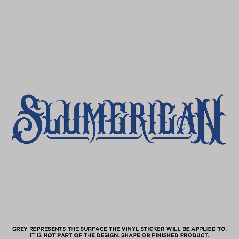 Slumerican Text, Die Cut High Quality Vinyl Sticker Decal gallery