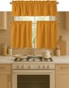 3 Piece Window Curtain Set 100% Cotton 2 Tiers 26x36 Inch & 1 Valance 54x18 Inch gallery