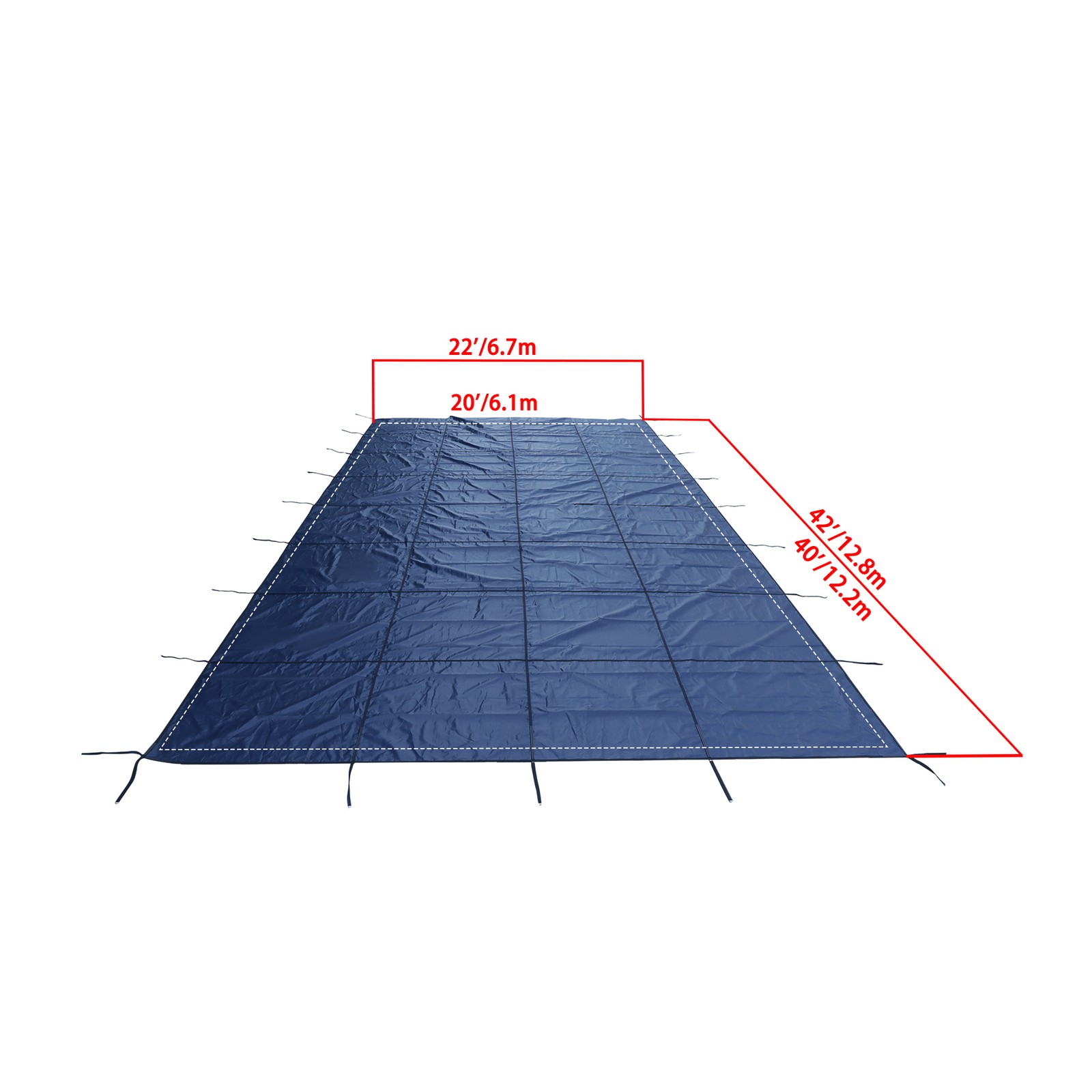 Inground Pool Cover Safety Fits Rectangle Swimming Pool Mesh Solid Pool Cover gallery