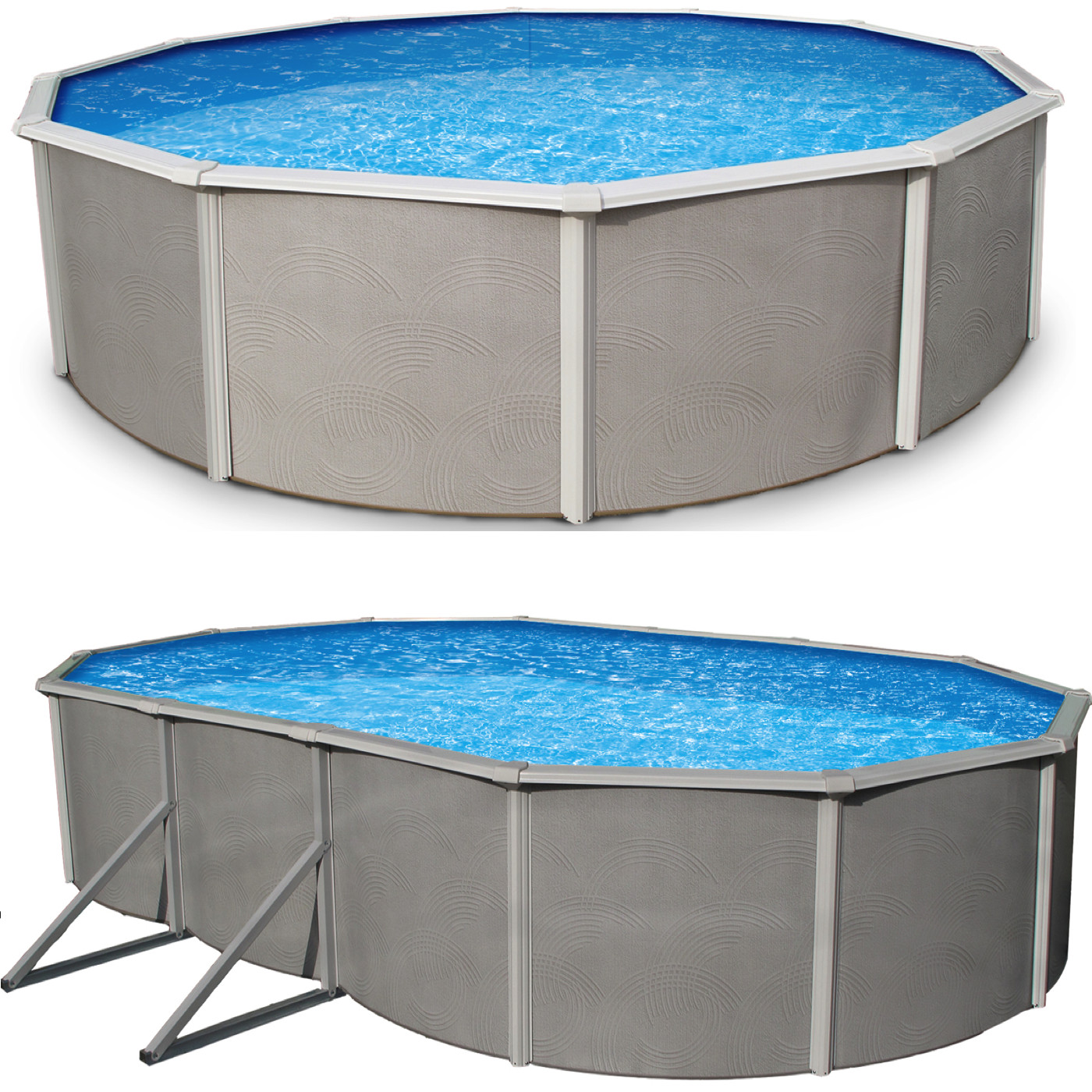 Blue Wave Belize Round & Oval Above Ground Swimming Pool Package Kit gallery