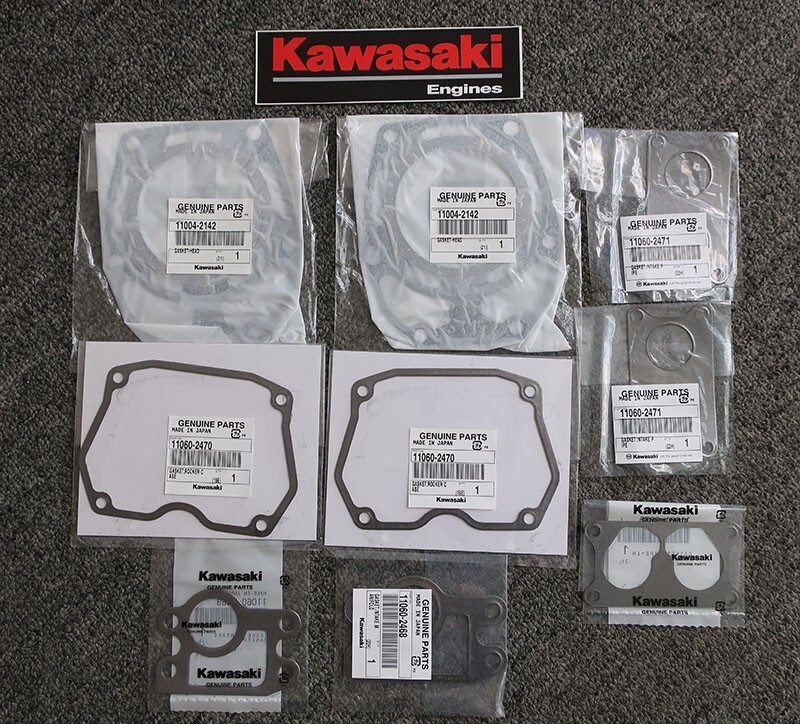 GASKET KIT (AS SHOWN) FOR KAWASAKI FD711D, FD750D, 745cc, 27 HP ENGINES, 9C35 gallery