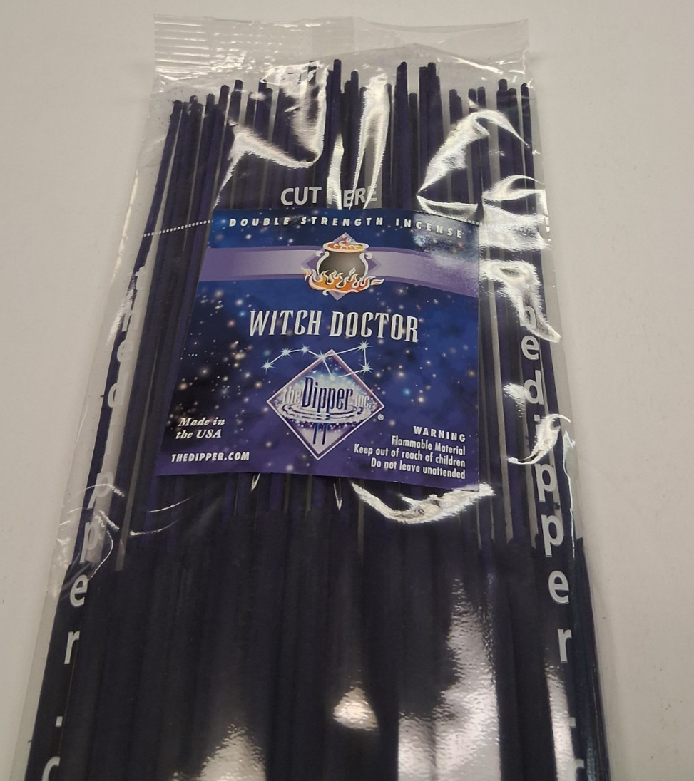 THE DIPPER DOUBLE STRENGTH 19 INCH INCENSE WITCH DOCTOR 25 STICKS 3+ HOURS gallery