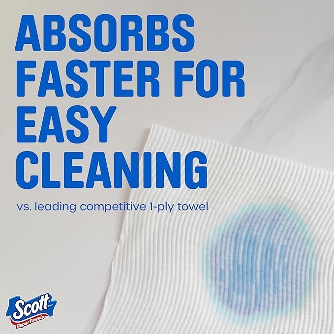 Scott Paper Towels, Choose-A-Sheet, 6 Double Rolls = 12 Regular Rolls (108 Sheet gallery