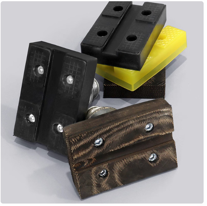 4PCS Rectangle Rubber Lift Arm Pad/ Metal Inserts Fit Auto Lifter Repairs Car gallery