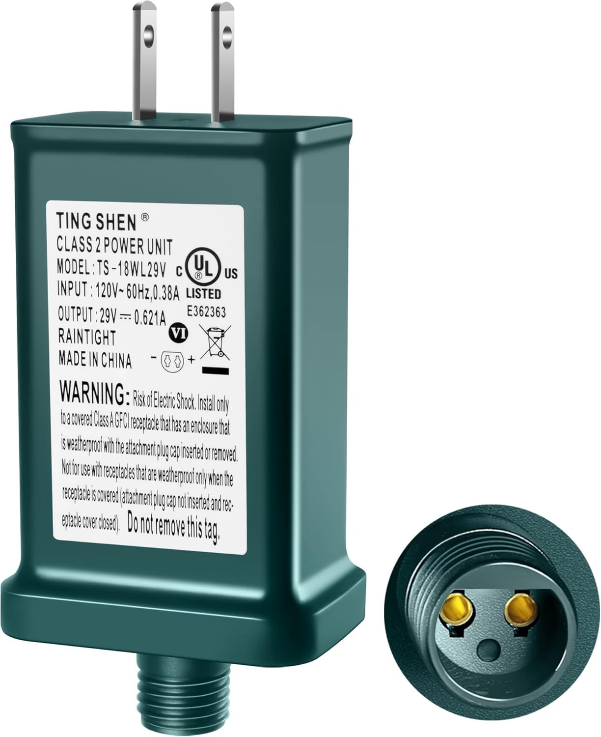 29V LED Power Supply, Christmas Tree Plug Adapter, IP44 Waterproof Class 2... gallery