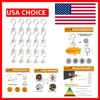 Stainless Steel Magnetic Hooks 22lbs - 20 Pack Snap Design for Versatile Use gallery