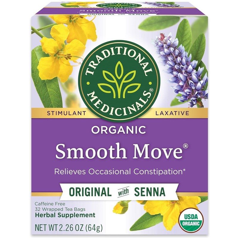 32 Count Organic Smooth Move Tea - Gentle Constipation Relief, Sweet & Aromatic gallery