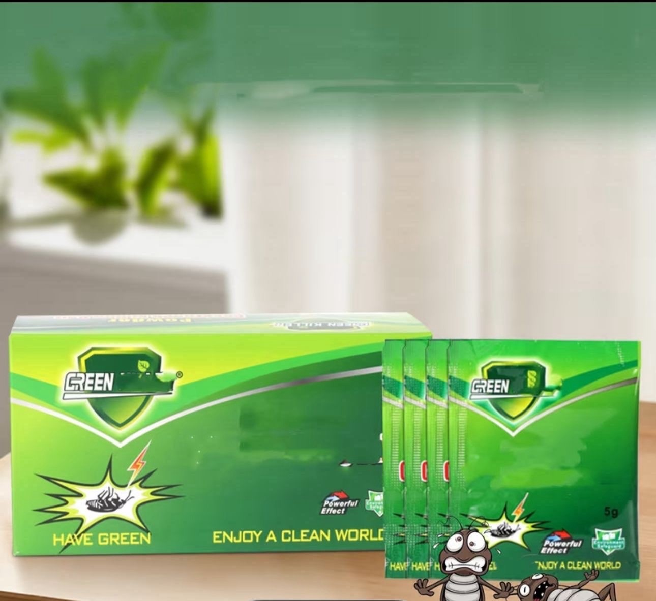 Green Killer Cockroach Killing Powder Bait, Kill Control Method, 5 g 10 pcs gallery