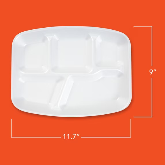 Hefty Everyday Soak Proof Compartment Foam Trays, 9 x 11 inches, 40 Count gallery