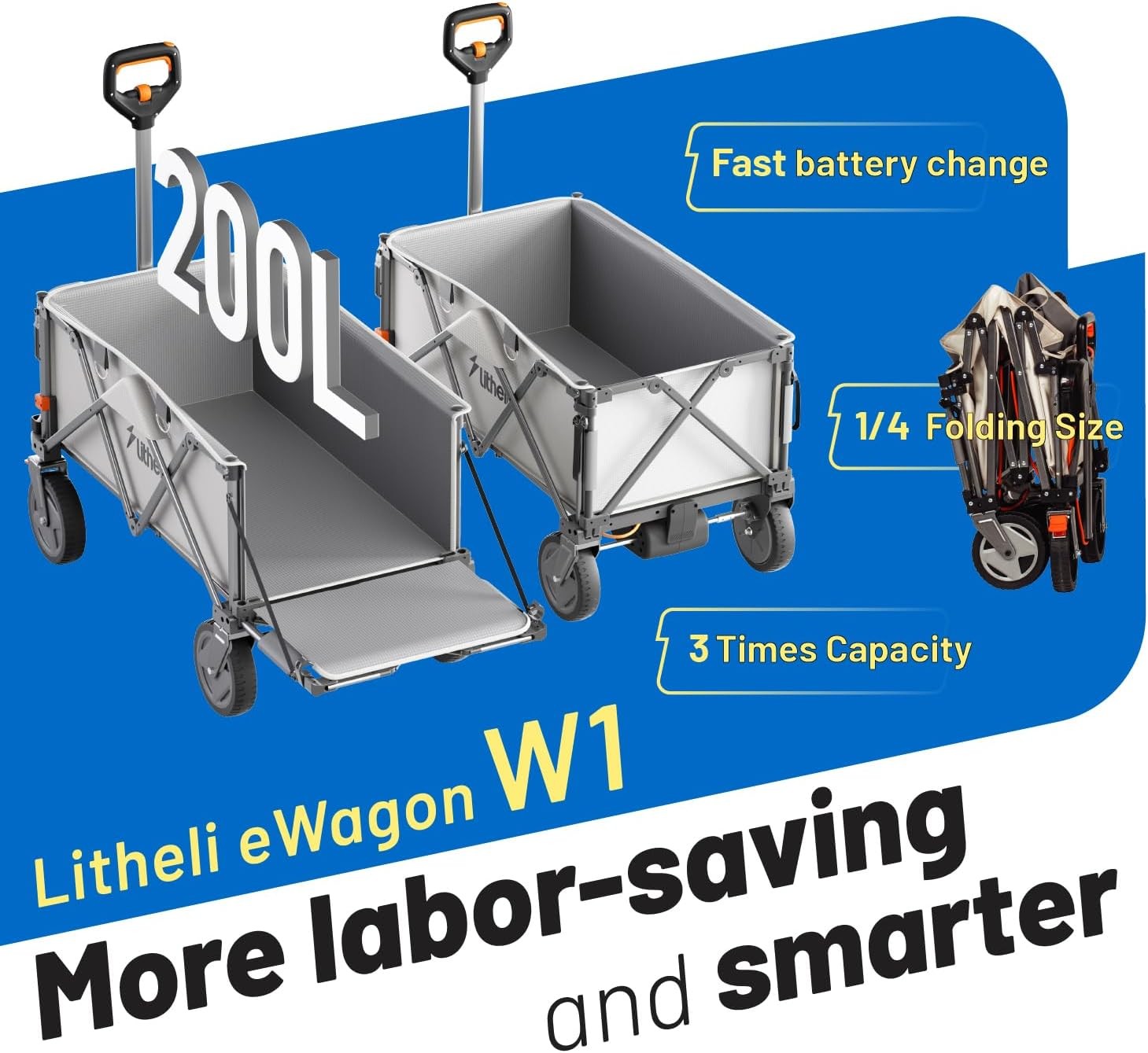 All-Terrain Utility Wagon Litheli 300lb Electric gallery