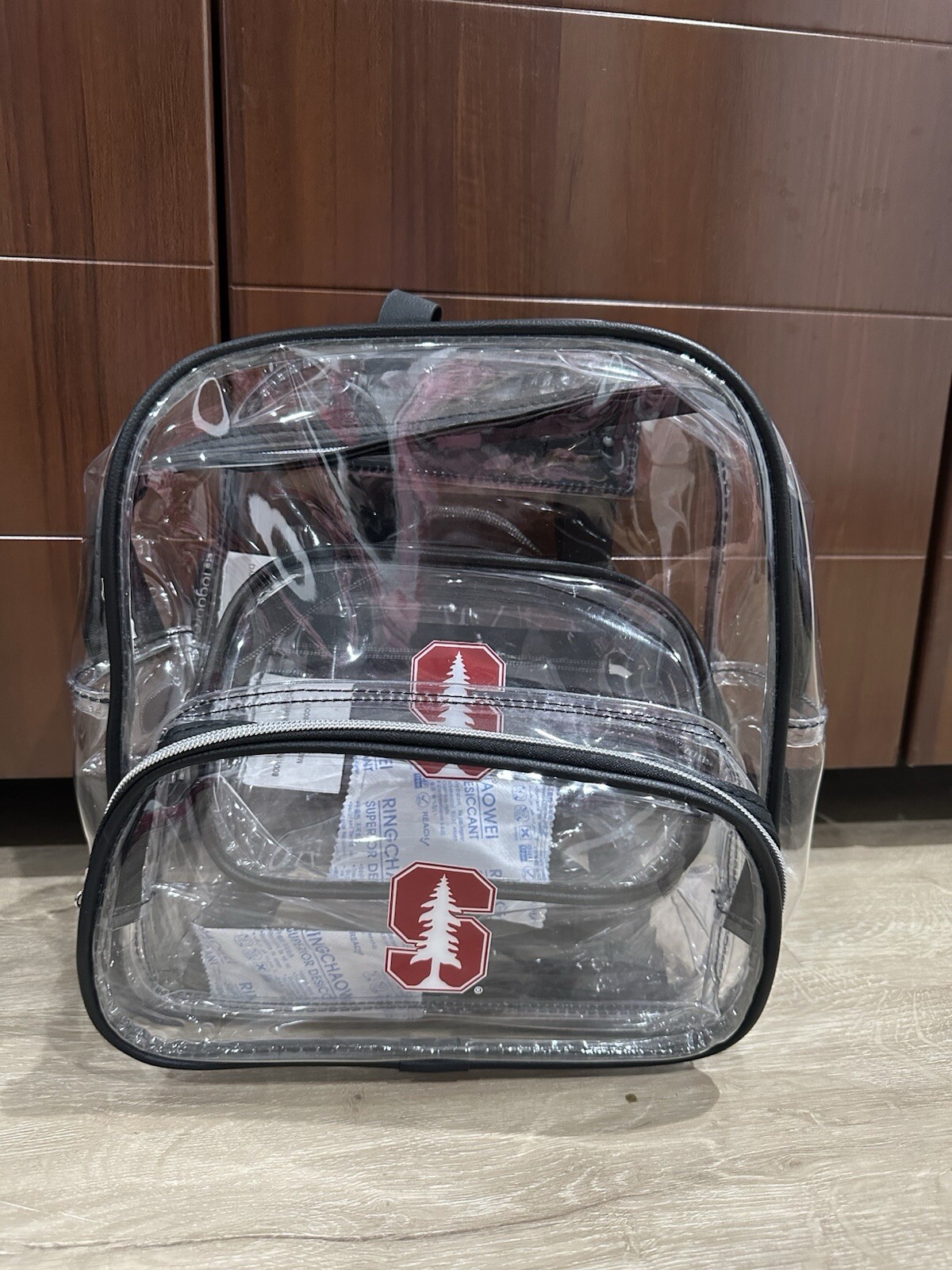 New Stanford Clear Backpack With Matching Fanny Back