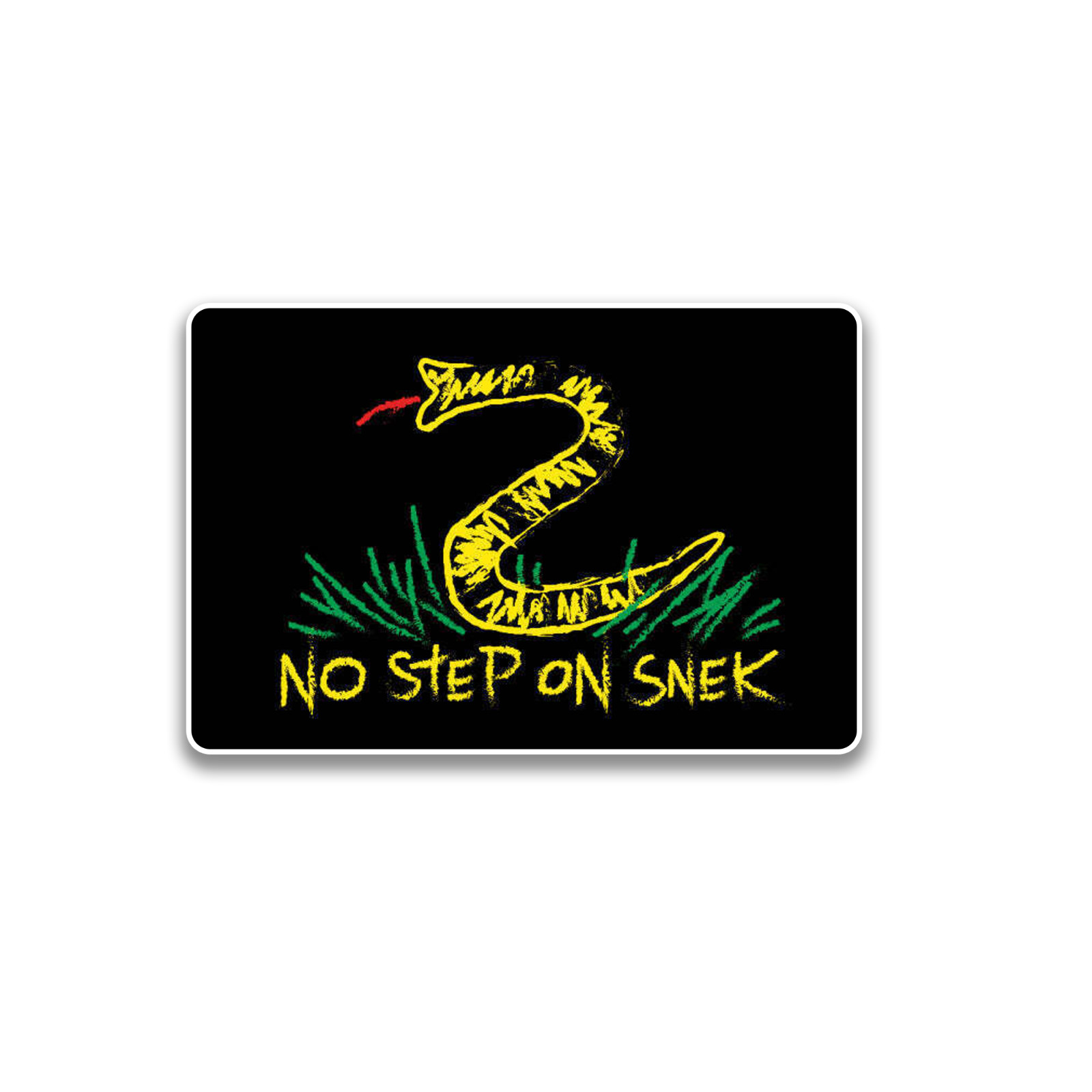 No Step on Snek Vinyl Sticker - 4 inch - Waterproof - High Res High Quality gallery