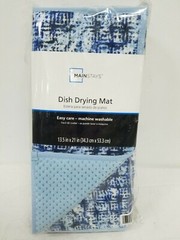 3-Pack Mainstays Dish Drying Mats Box Grid Tie-Dye Brush Stroke 13.5″ x 21″ New