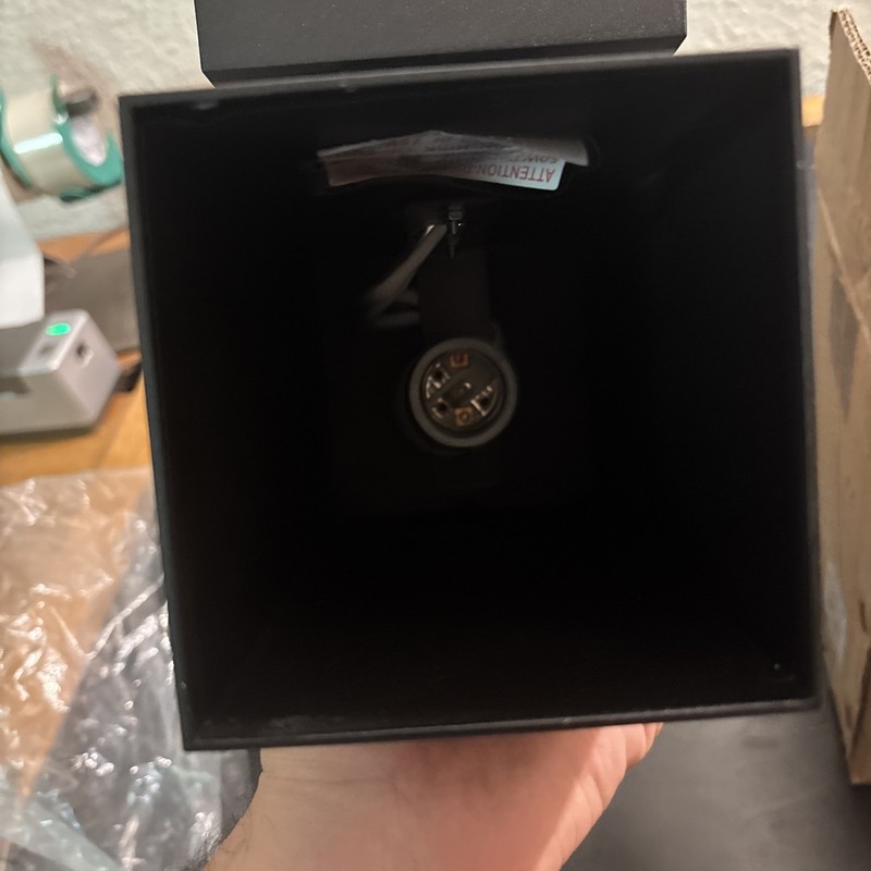 SUNSET LIGHTING 1-SQUARE LIGHT BLACK OUTDOOR WALL SCONCE 8"H 4” W F6891-31 New gallery