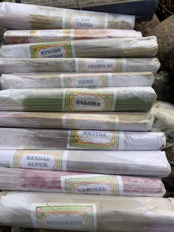 Pushkar Temple Incense from India Handrolled 100 grams from Rajasthan India gallery