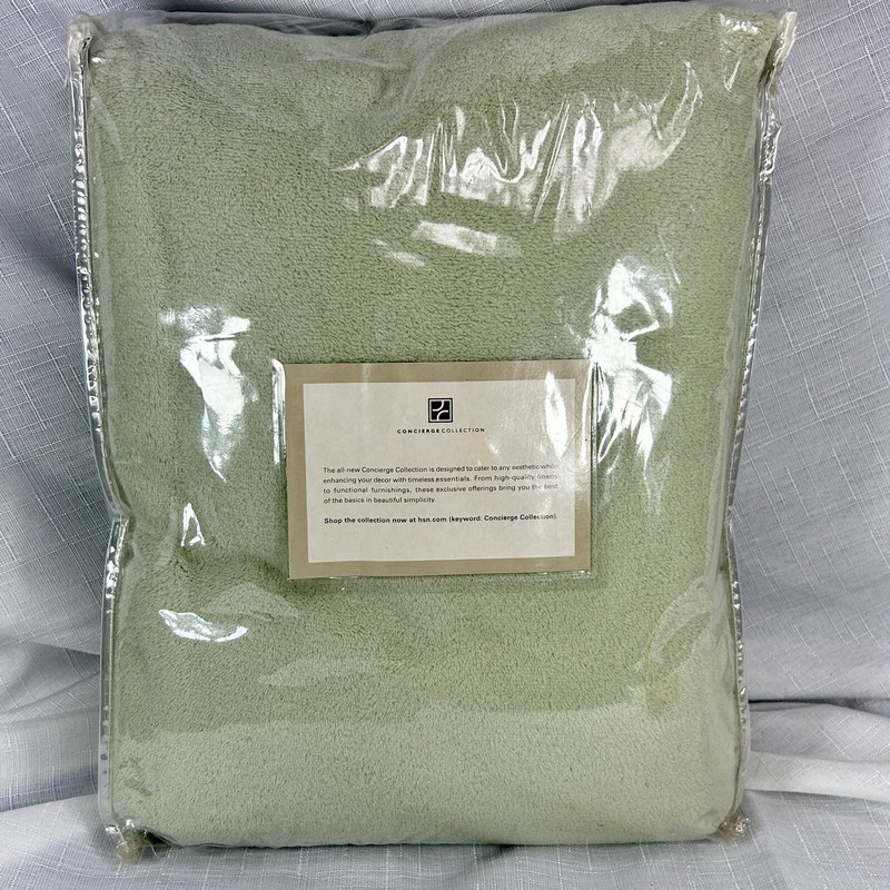 CONCIERGE COLLECTION So Soft & Cozy Snuggle Wrap 66” X 62” Olive Green gallery