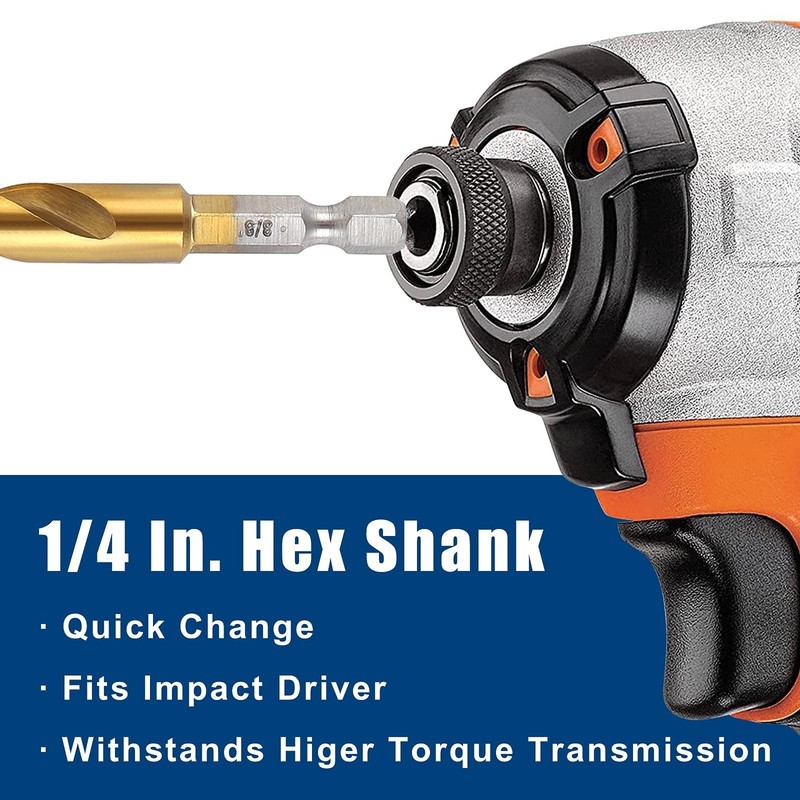 1/4in Hex Shank Drill Bit Set 30pc Quick Change Titanium Twist Drill Bit Set gallery