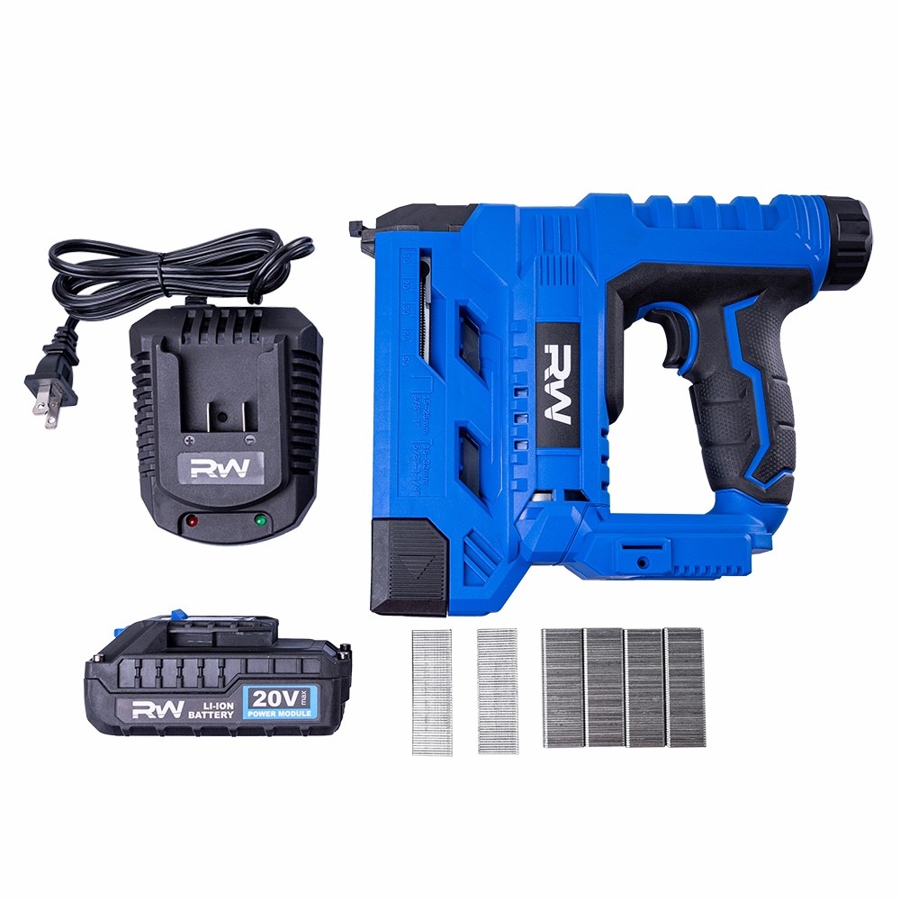 RealWork 20V Cordless Combo Tool - Brad Nailer/Staple Gun with Battery & Charger gallery