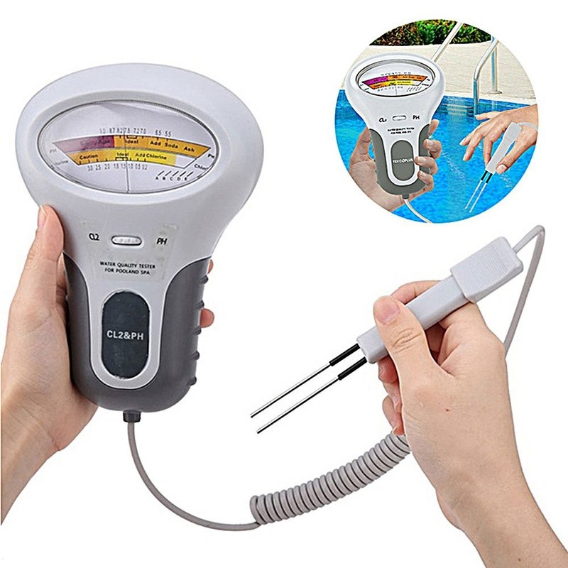 Swimming Pool Kit Meter Chlorine Digital PH Water Quality Tester Level MonitorOY gallery