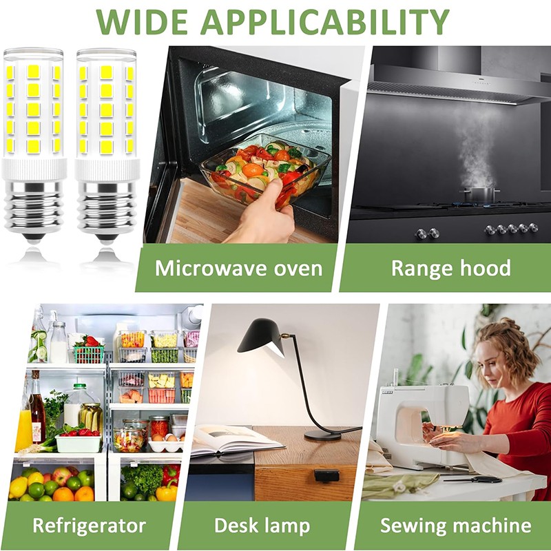 LED E17 Bulb Microwave Oven Light Dimmable 4W Natural White 6000K Light Quality gallery