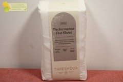 Threshold 400 Thread Count Performance Flat Sheet White Queen*
