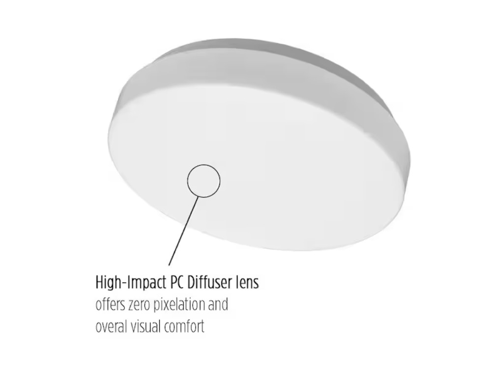 7 in. White Closet Light LED Flush Mount Ceiling Light Fixture 810LM Bright Whit gallery