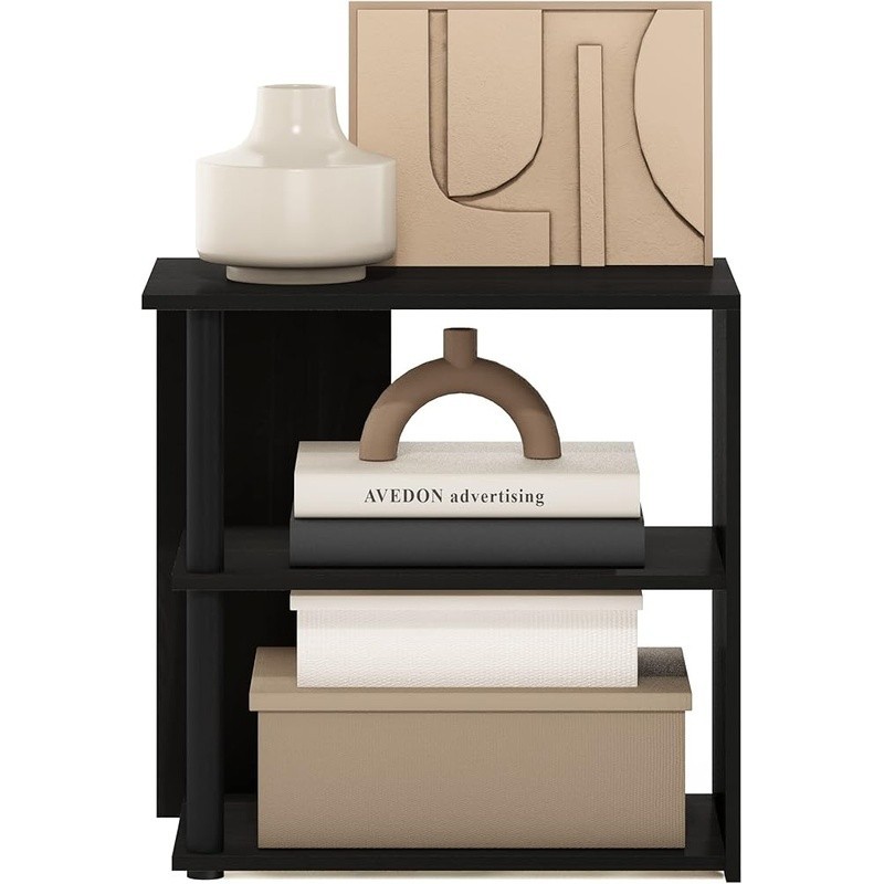 Modern Open Frame Side Table Two-Tier Shelf Nightstand Living Room Bedroom New gallery