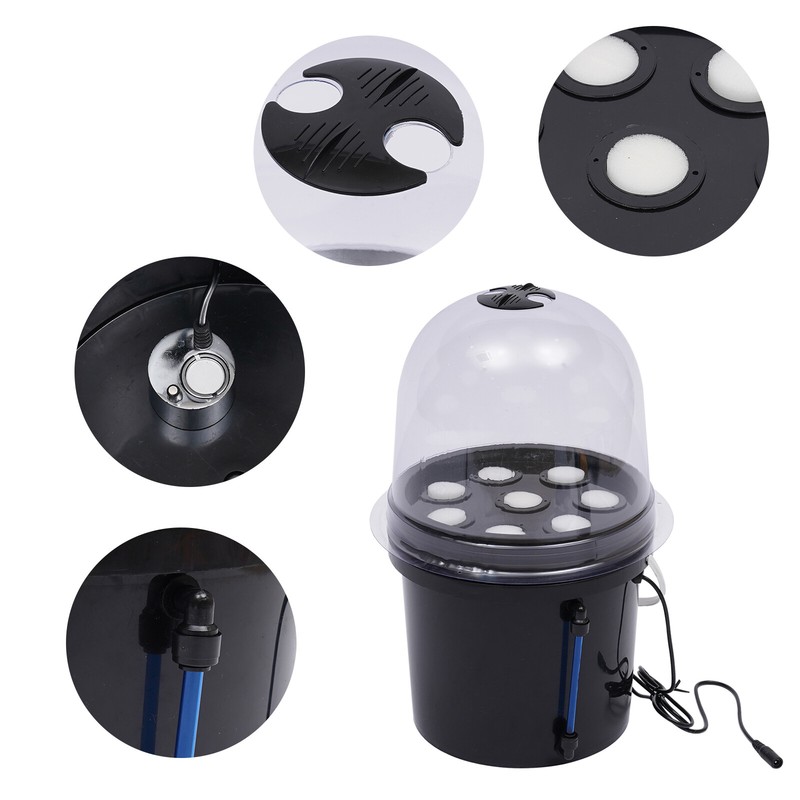 PP Hydroponics Seedling & Cloning System Aeroponic Propagation Kit 8 Plant Sites gallery