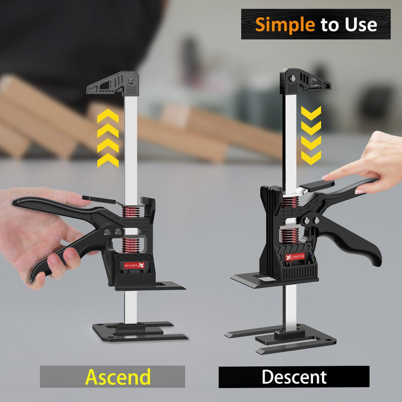 Labor Saving Arm Jack 2Pcs with Portable Tool Bag,Height Lifting Device | gallery