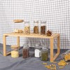 BH&G Natural Bamboo Stackable Shelf 16×10×1.18in Easy Assembly gallery