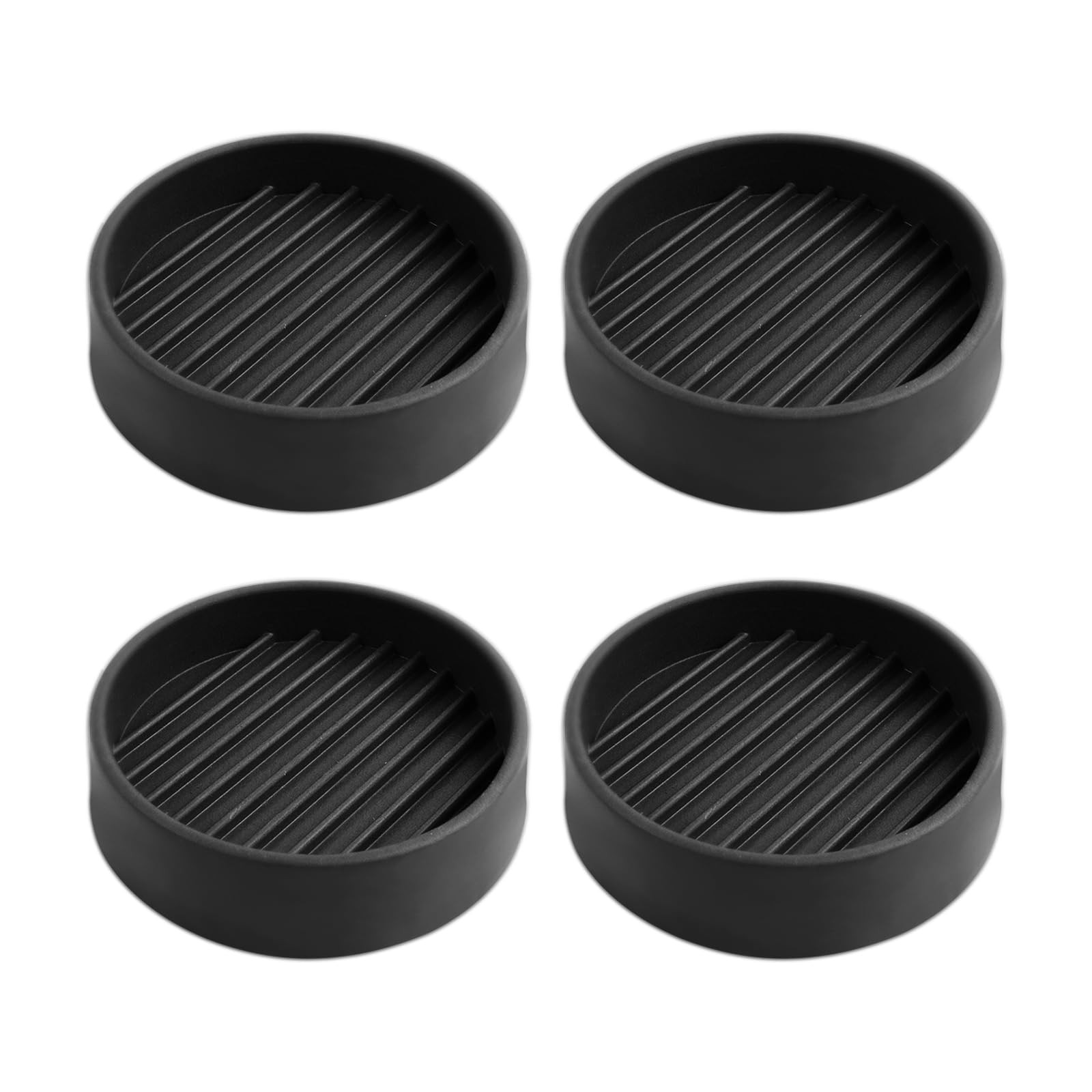 4 Pack Rubber Caster Cups, 2 X 2 Round Rubber Feet for Furniture, Non Slip gallery