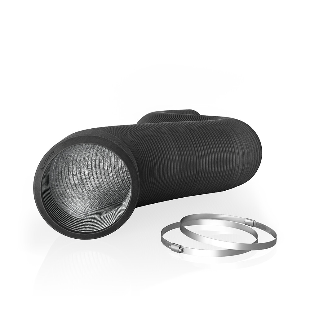 Flexible 8-Inch Four-Layer Aluminium Ducting, 8-Feet Long, Ventilation Exhaust gallery