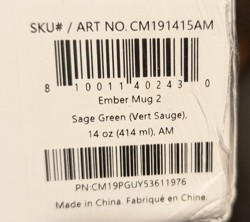 Ember Mug² 2 Temperature Control Smart Mug 14oz - Sage Green - New & Sealed gallery