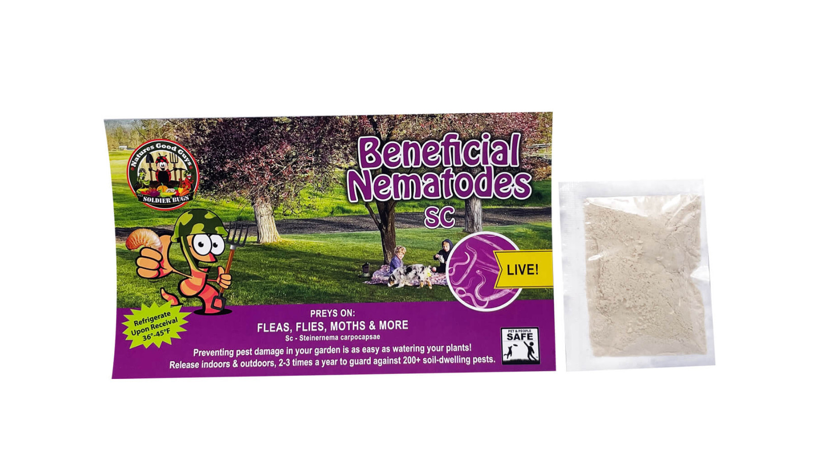 Beneficial Nematodes SC - Targets Fleas, Flies, Moths & More gallery