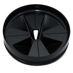Garbage Disposal Splash Guard 3 3/8″ for InSinkErator Evolution 3 3/8″, Black