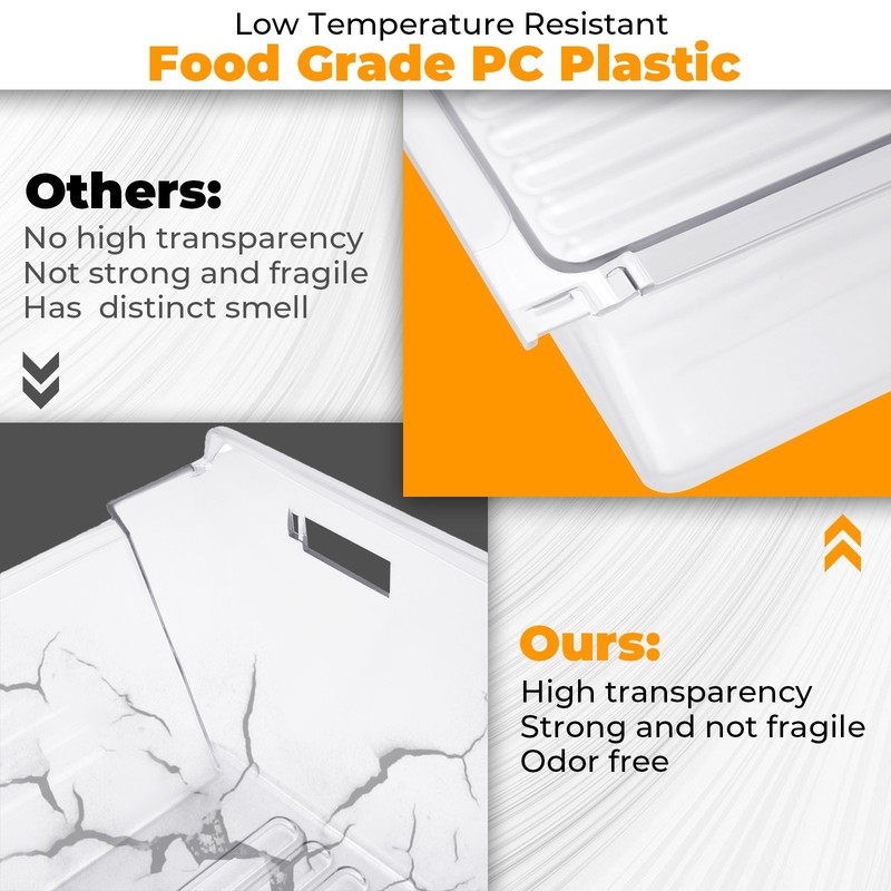 Upper Crisper Pan Drawer Compatible with Frigidaire Refrigerator For 240351061 gallery