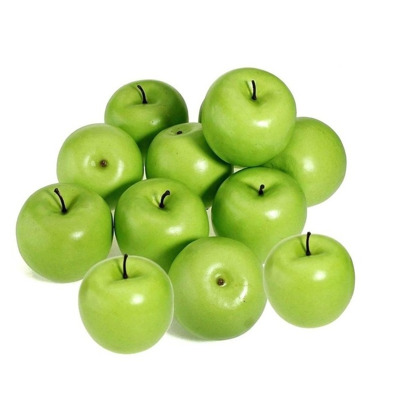 6Pcs Artificial Apples Fake Simulation Fruit Kitchen Party Wedding Home Decor US gallery