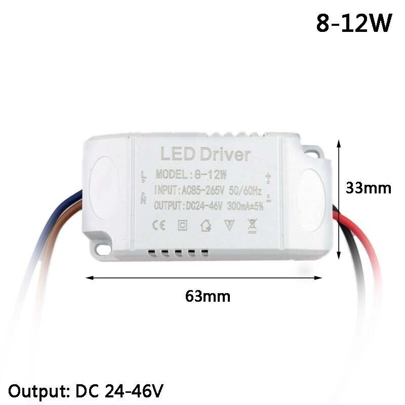 LED Driver Power Supply Transformer 3W 7W 8W 12W 25W 36W 18W 300ma DC 12V/24V gallery
