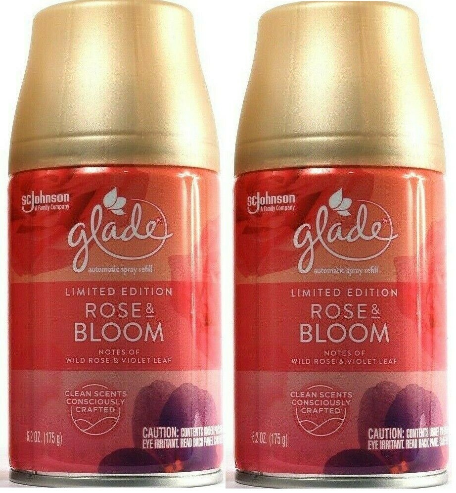 (2) SCJohnson Glade Limited Edition Rose & Bloom Room Deodorizer Refill 6.2 oz gallery